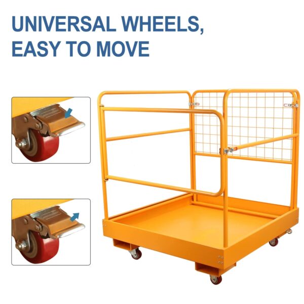 87f79051109046df925b674129f3eb7a Sidasu Forklift Safety Cage 36x36 Inches Forklift Work Platform