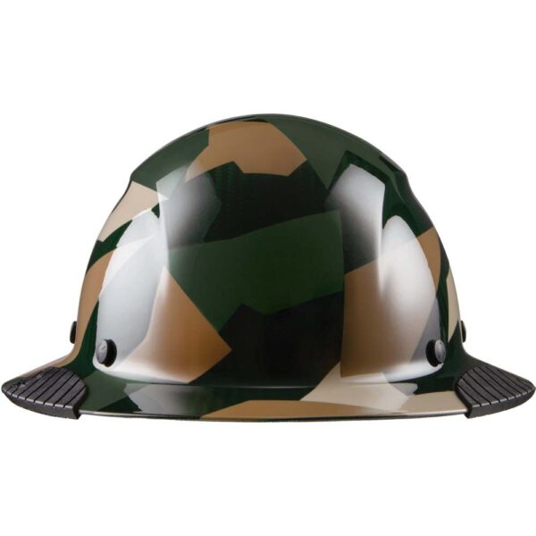 Lift Safety Hard Hat DAX Jungle Camo Carbon Fiber Full Brim