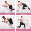 Ab Workout Equipment, Adjustable Ab Trainer Machine for Abs Workout at Home Gym, Foldable, Knee Protection, Abdominal Trainer for Stomach Workout