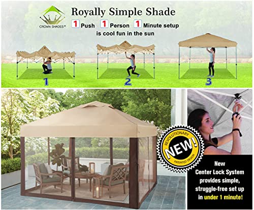 889c0463ca46446cb87ac1f7161ae37a 10x10 Pop up Canopy Including 4 Removable nettings, 4 Ropes, 8 Stakes, 4 Weight Bags