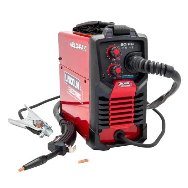 889e0573362a44ed959a238ed5b74e15 90i FC Flux Core Wire Feed Weld-PAK Welder, 120V Welding Machine, Portable w/Shoulder Strap, Protective Metal Case, Best for Small Jobs, K5255-1