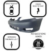 Primed Front Bumper Cover Fascia for 2003-2004 Toyota Corolla CE LE 5211902915