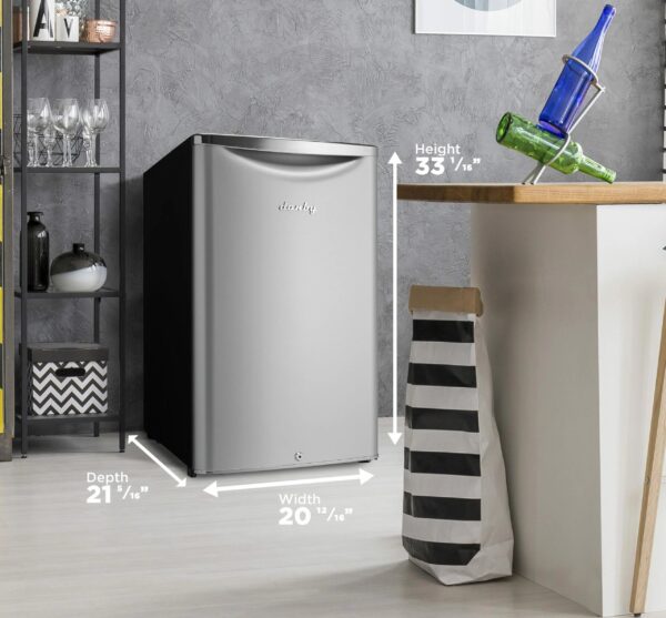 89c0b7a1a76f4262a4236193e970704a Danby 4.4 Cu Ft Mini All-Refrigerator DAR044A6DDB, Iridium Silver