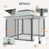 EAGLE PEAK Gazebo 121 11'x 11' Straight Leg Pop-Up Canopy(Gray)