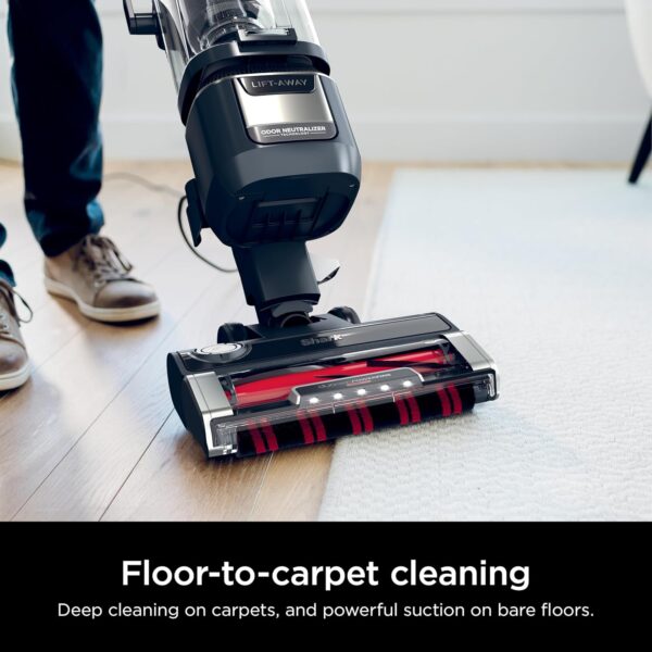 89e188c0e9d545acbe9d4a75bf619c0d Rotator Pet Pro Lift-Away ADV Upright Vacuum with HEPA Filter, DuoClean PowerFins HairPro and Odor Neutralizer Technology, Pet Hair Pickup, For Carpets & Hardfloors, Dark Grey, LA555