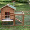 Outdoor 80'' Wooden Chicken Coop Nest Box Hen House Poultry Pet Hutch Garden Backyard Cage