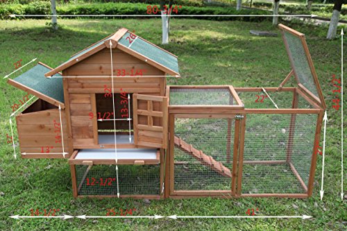 8a470bd7a10d4980afe972f4a835a5cf Outdoor 80'' Wooden Chicken Coop Nest Box Hen House Poultry Pet Hutch Garden Backyard Cage