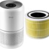Air Purifier for Home Allergies Pets Hair in Bedroom & Standing Fan for Bedroom, 82ft CirculAir 120° Oscillating Fan