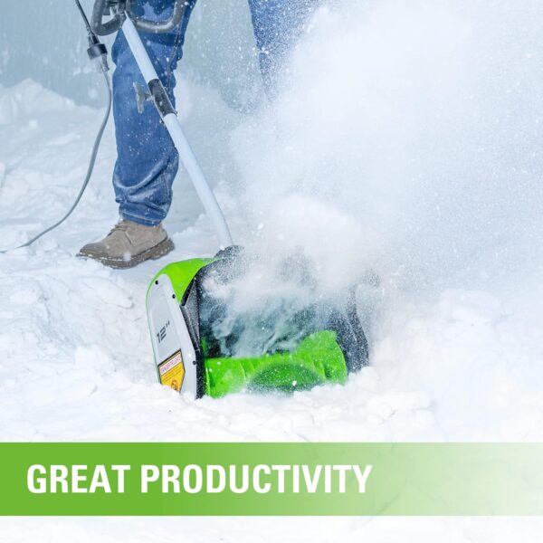 8a9ed61aa095475595eef88952d735d0 12-inch cordless snow shovel, includes 4.0Ah battery and charger