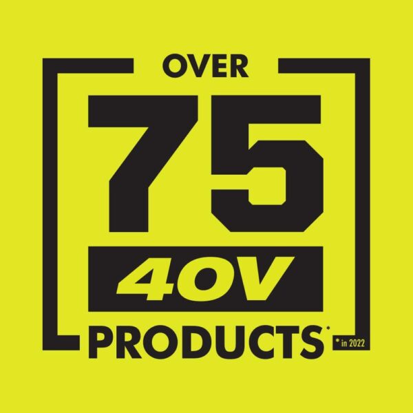 40V Expand-It Cordless Battery Attachment Capable Trimmer Power Head with 4.0 Ah Battery and Charger RY40226