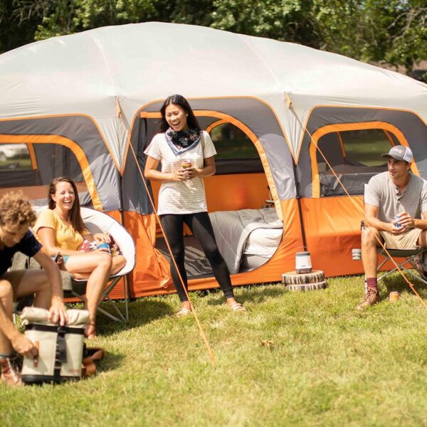 8b1bb3dff6f542219a7de23e21464146 CORE Straight Wall Cabin Tents | 10 Person / 11 Person / 12 Person Large Multi Room Family Tents for Car Camping & Outdoor Adventures