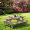 UFPED Wooden Picnic Table, Tan