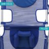 Ostrich 3-N-1 Altitude Outdoor Lounge Reclining Beach 16-Inch Height Chair, Blue