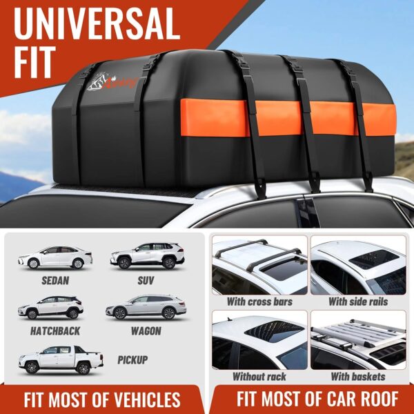 8c7d7d3d92f54a748a2289c52118f5b6 Asinking 21 Cubic Feet Waterproof Car Roof Bag