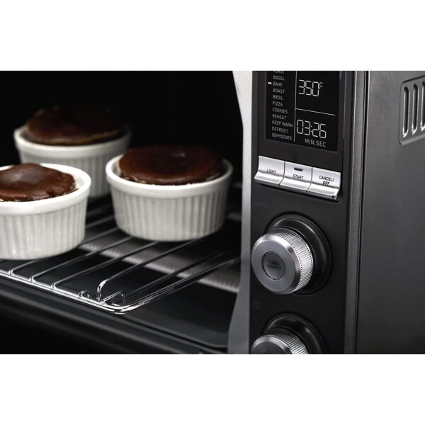 Calphalon Quartz Heat Countertop Toaster Oven, Dark Stainless Steel
