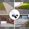 Walk-Behind Outdoor Hand Push Floor Sweeper - 5.25 Gallon Capacity - 25.5" Sweeping Width - Sweeps up to 27,900 ft² / Hour, Grey