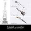 Rotator Pet Pro Lift-Away ADV Upright Vacuum with HEPA Filter, DuoClean PowerFins HairPro and Odor Neutralizer Technology, Pet Hair Pickup, For Carpets & Hardfloors, Dark Grey, LA555