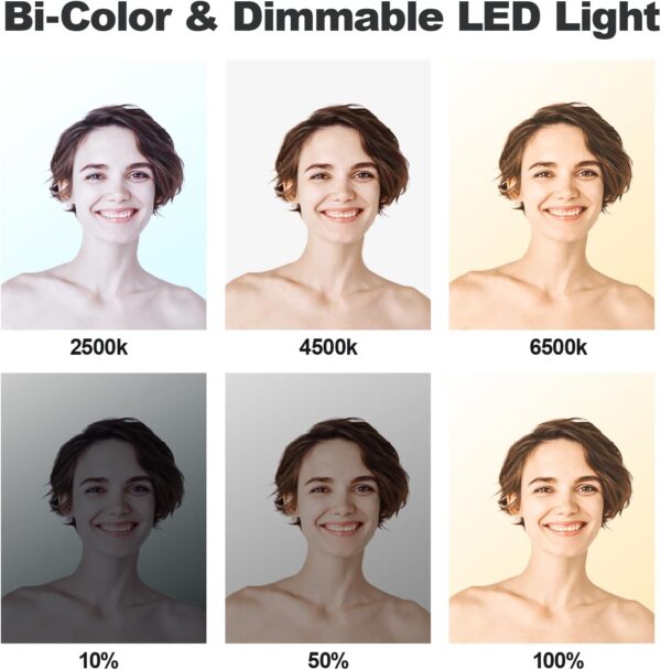 8d1ff10b9ec0417c8a4445a09b9557a1 D50 LED Video Light Panel Lights 15.4", 2 Packs 45W 3000K-8000K Bi-Color Dimmable Photography Lighting, CRI 96+ Videography Lighting for Video Shooting/Gaming/Live Stream/Studio/Film