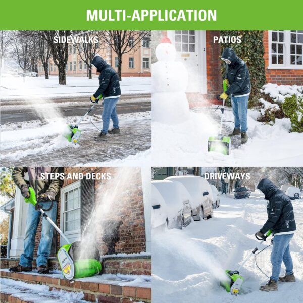 8d4030b328b944d08d6d744cdf3022cb 12-inch cordless snow shovel, includes 4.0Ah battery and charger