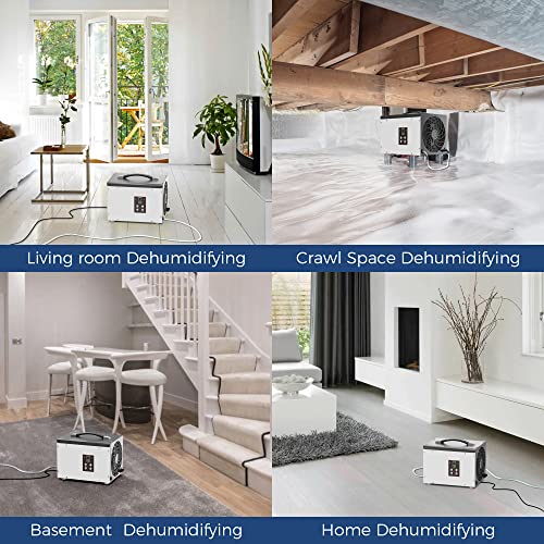 8da4bda4b0b3490ab30775aac74f6b77 ALORAIR Crawl Space/Basement Dehumidifier 70 Pint Dehumidifier with Drain Hose