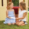 Cape Cottage Playhouse with Working Door, Windows, and Shutters - Tan, Toddlers Ages 2+ Years