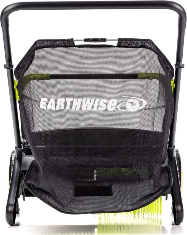8e5f3e10af9745318df88d54ad7cd569 21-Inch Width Leaf & Grass Push Lawn Sweeper, Black