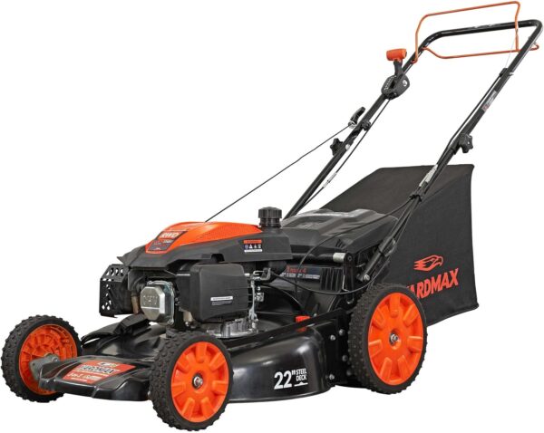 8eab7cd5f84b4184a988817f294c0424 22 in. 201cc Select PACE 6 Speed CVT High Wheel RWD 3-in-1 Gas Walk Behind Self Propelled Lawn Mower, Black