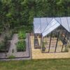 Palram - Canopia Chalet Four Season - 12' x 10' - Walk-In Hobby Greenhouse - Charcoal Gray - with 2 Roof Vents