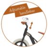 Chillafish Charlie lightweight toddler balance bike with carry handle, adjustable seat and handlebar, puncture-proof 10-inch wheels, for kids 18-48 months, Black