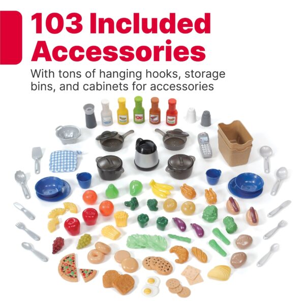 Step2 Grand Walk-in Kitchen Plastic Play Kitchen and Kid Grill, Brown