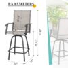 Vongrasig 2 Piece Patio Swivel Bar Chairs