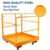 Sidasu Forklift Safety Cage 36x36 Inches Forklift Work Platform