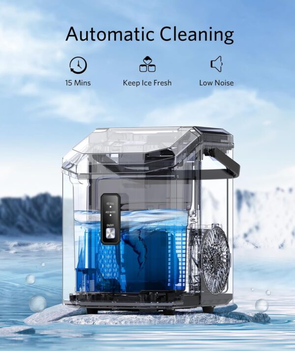9130ef4a31694715be1283961c461ddc Nugget Ice Makers Countertop, Pebble Ice Makers with Soft Chewable Ice, Ready in 6 Mins, 35lbs/24H, One-Click Operation, Self Cleaning, Portable Ice Maker Machine for Home/Kitchen/RV/Camping
