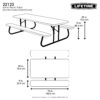 Lifetime 6 Foot Polyethylene Picnic Table, Hunter Green (22123)
