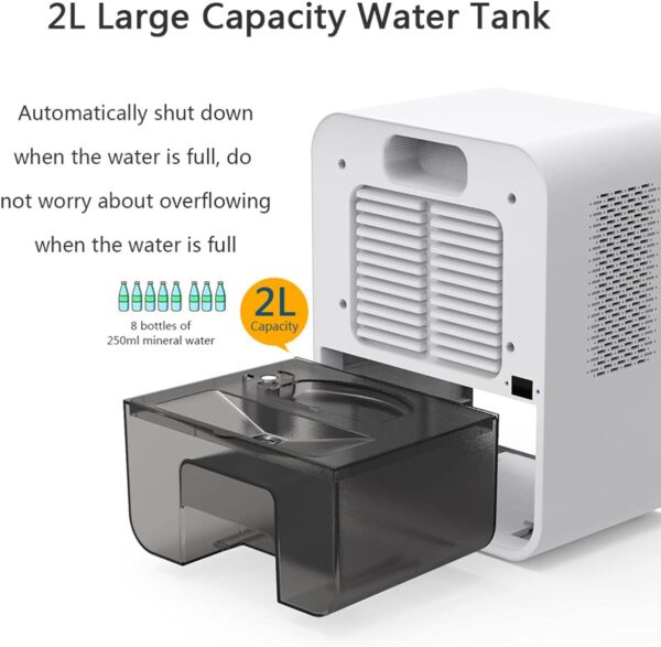 9198931c4fb84a5fa3de05593f262b26 Bedroom Dehumidifier 2.2L Water Tank with Hygrometer RGB LED Light