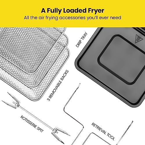 91a9447823894cfd8a0c78af13c26e20 CHEFMAN Multifunctional Digital Air Fryer+ Rotisserie, Dehydrator, Convection Oven