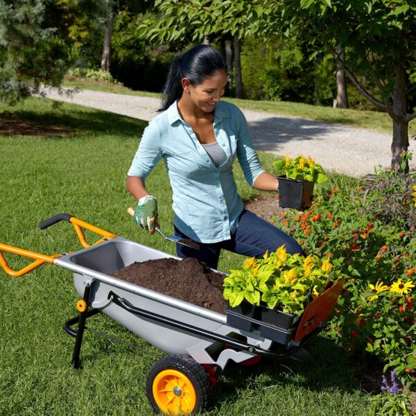91c74825c5b140fe970c519d698ba280 WG050 8-in-1 Aerocart Garden Cart/Wheelbarrow Heavy Duty/Dolly