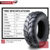 Wanda ATV/UTV Tires 25x8-12 25x8x12 /6PR P373 - 10243, Set 2