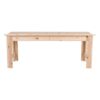Shine Company 4 Ft. Backless Wooden Garden Bench, Natural