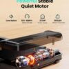 Walking Pad, Under Desk Treadmill with Incline for Home Office 2.5HP Portable Walking Treadmill with 280 Lbs Weight Capacity Walking Machine, Remote Control, LED Display