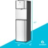 Limited Edition Self Cleaning Water Cooler Water Dispenser - 3 Temperature Settings - Hot, Cold & Room Water, Durable Stainless Steel Construction, Bottom Loading - UL Listed-Avalon