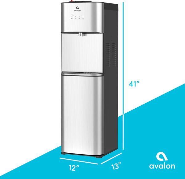 Limited Edition Self Cleaning Water Cooler Water Dispenser - 3 Temperature Settings - Hot, Cold & Room Water, Durable Stainless Steel Construction, Bottom Loading - UL Listed-Avalon