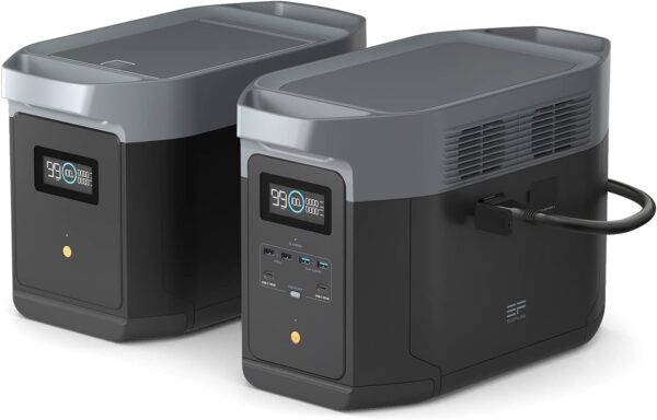 93282d05f16f41e8a6c61abe3e4fc6a4 Portable Power Station DELTA 2 Max, 2400W LFP Solar Generator, Full Charge in 1 Hr, 2048Wh Solar Powered Generator for Home Backup(Solar Panel Optional)