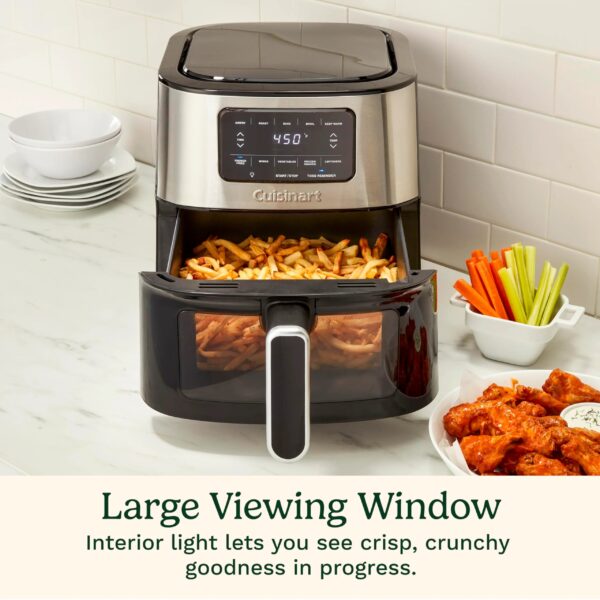 94128c6c9382477994456c8df72a15fe Cuisinart Air Fryer Oven, 6-Qt Basket Stainless Steel Air Fryer