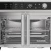 Crisp 'N Bake Air Fryer Toaster Oven Combo, 12 in 1 Countertop Convection Oven Cooks Food Fast, Fits a Whole Pizza or 6 Toast Slices, French Doors with Stainless Steel Finish