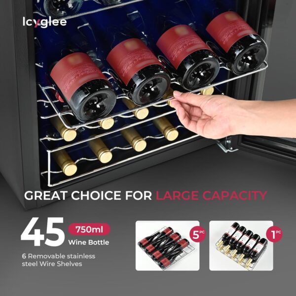 946950fa34d24f23b84dd7cf715a9c23 Beverage Refrigerator Cooler - 126 Can Mini Fridge with Glass Door for Soda Beer or Wine, Beverage Cooler for Home, Office, Bar with Adjustable Removable Shelves, Silver