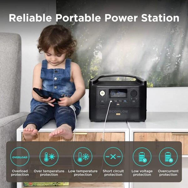 94a3f97a1b0745009c56637fd7c71a89 EcoFlow RIVER Pro Portable Power Station 720Wh Capacity,Solar Generator,600W AC Output for Outdoor Camping,Home Backup,Emergency,RV,off-Grid