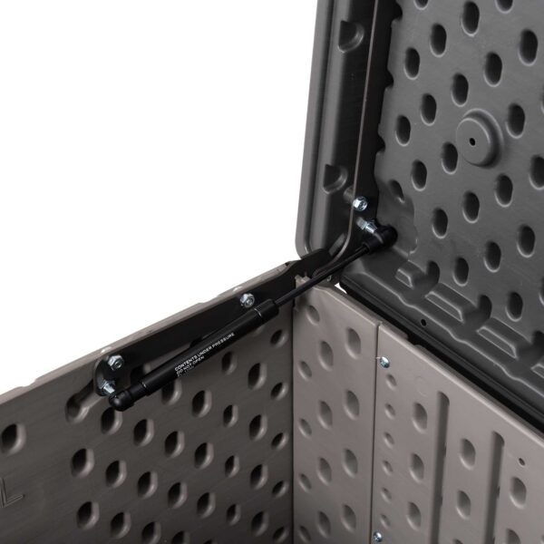 94fa6130cd7647a49e4bfcc3647009b9 Lifetime 150 Gallon Outdoor Storage Deck Box in Storm Dust Gray