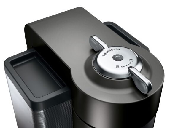 Nespresso Evoluo Coffee and Espresso Machine by De'Longhi with Aerocinno, Graphite Metal