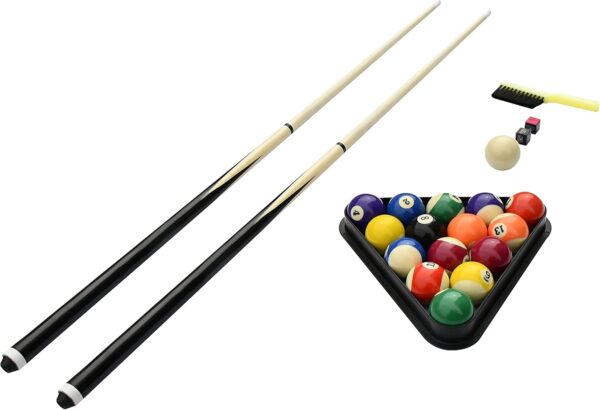 9589dcab280e442ca21aaed1c47c2a86 Hathaway Fairmont 6 Ft Portable Pool Table, Adults Folding Billiards Tables for Game Room with Easy Foldable Storage, Includes Full Set of Billiard Balls, Cues, Chalk & Brush